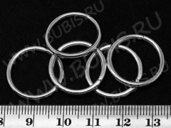 (СКИДКИ!!!) Колечки обычные толстые 20*2мм цвет платины (Iron) (10шт)