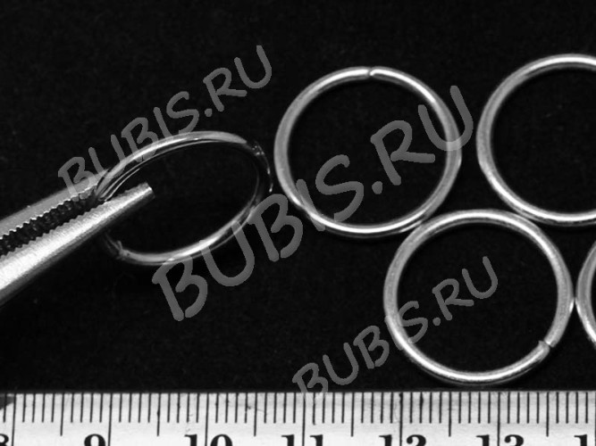 (СКИДКИ!!!) Колечки обычные толстые 20*2мм цвет платины (Iron) (10шт)