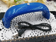 УФ лампа 08 12Вт 6 LED мини 14,5*4,5см синяя (инструменты для смолы)