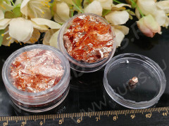 Наполнение для смолы и бутылочек 111 Поталь Bubis Crafts фольга медная в контейнере (декор)