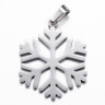 Подвеска Снежинка 27 Кулон с держателем 40*30*1,5мм цвет платины (Хирургическая сталь) Купить Подвеска Снежинка 27 Кулон с держателем 40*30*1,5мм цвет платины (Хирургическая сталь) с доставкой по России