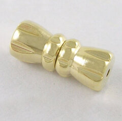 Замочек винтовой 08-G без петелек гранёный 12*4,5*4,5мм золотистый (Brass)