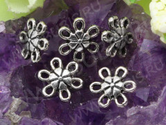 113 Коннектор Цветочек 9*9*3мм античное серебро (литьё)
