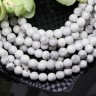 Купить (ОПТ) Бусина округлая 6мм Кахолонг белый (камни) (НИТЬ) с доставкой по России