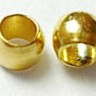 Зажимные бусины 02 округлые 2*2*1,2мм золотистые (Brass) (2г. ок.150шт.) Купить Зажимные бусины 02 округлые 2*2*1,2мм золотистые (Brass) (2г. ок.150шт.) с доставкой по России