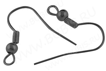 (СКИДКИ!!!) Швензы-крючки №018 20*19мм чёрный никель (Iron) (10 пар)