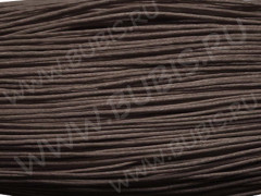 Вощёный х/б шнур 2мм темно-коричневый (1м)