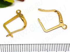 Швензы с английским замком №11 17*13,5*2мм золотистые (хирургическая сталь) (1 пара)