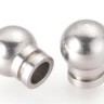 Купить Концевик 095 с шаром 8,5*7*5мм для шнура до 3,5мм цвет платины (Хирургическая сталь) с доставкой по России