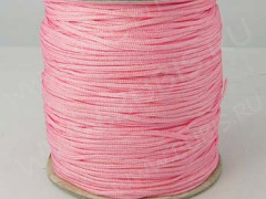 Нейлоновый шнур 13 круглый 1,5мм розовый (1м)