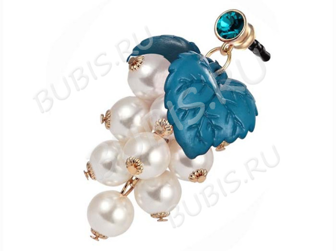 Заготовка заглушки для телефона 02 прорезиненная 16*4,5мм ПРОЗРАЧНАЯ (пластик) (10шт.)