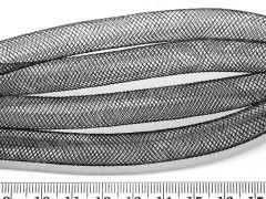 Нейлоновая ювелирная сетка 10мм чёрная (шнуры) (1м)