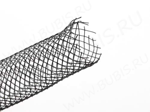 Нейлоновая ювелирная сетка 10мм чёрная (шнуры) (1м)
