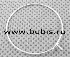 Кольца - элементы для серёжек 20мм серебристые (Brass) (1 пара)