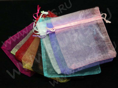 Мешочек органза 12 120*100мм МИКС без рисунка (упаковка для украшений)