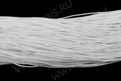 Шнур эластичный 04 1,1мм белый (1м)