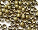 Зажимные бусины 02 округлые 2*2*1,2мм античная бронза (Brass) (2г. ок.150шт.)