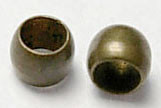 Зажимные бусины 02 округлые 2*2*1,2мм античная бронза (Brass) (2г. ок.150шт.)