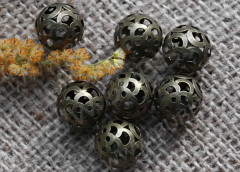 Бусина ажурная 15 Шарик 14мм античная бронза (Iron)