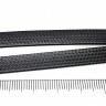 Купить Вощёный полиэстеровый шнур "корейский" ПОЛОСКА 8*1мм черный (1м) с доставкой по России