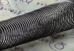 Пружина мемори - основа для колец 2,2см*0,6мм чёрный никель (10 витков)