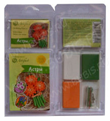 Набор полимерной глины Артефакт 7503-55-51 Астры Коллекция Цветы с фурнитурой и инструкцией