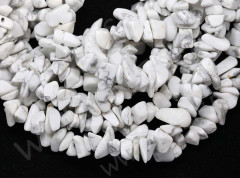Крошка (галтовка) каменная 088 5-9мм Кахолонг белый (камни) (нить прим.45см)