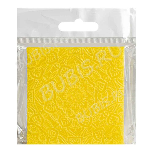 Текстурный коврик лист Артефакт 06 80*80*4,5мм (силикон)