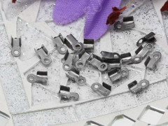 (СКИДКИ!!!) Зажимы №10 6*3*2,2мм чёрный никель (Iron) (50шт.)