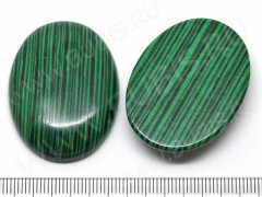 Кабошон каменный 086 Овал 40*30*7мм Турквенит арбузный (камни)