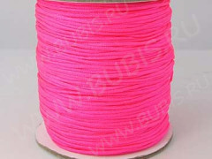 Нейлоновый шнур 13 круглый 1,5мм яр.розовый неоновый (1м)