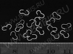 Зажимы №30 коннекторы 6,5*3,5*1мм цвет платины (Brass) (10шт.)