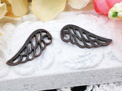 (СКИДКИ!!!) Подвеска Крыло 05 двустороннее 21,5*9*1,3мм античная медь (литьё) (10шт.)