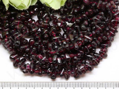 (ОПТ) Бусина каменная Капля 10 5-7*2-3,5мм Гранат (камни) (НИТЬ)