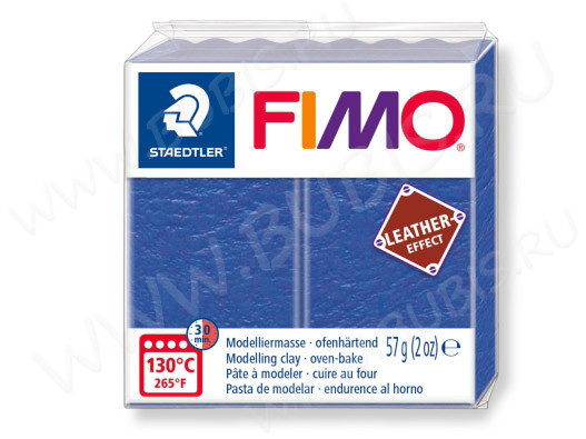 Полимерная глина FIMO Leather-Effect индиго 8010-309 (57г)