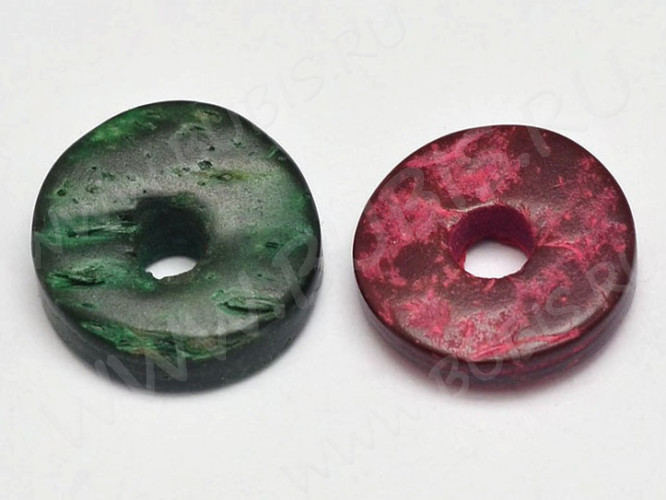 Бусина Шайбочка 03 рондель 12*12*4мм МИКС (кокос) (20шт)