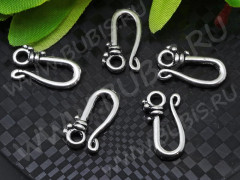 (СКИДКИ!!!) 153 Тоггл-крючок 16,5*9*3мм античное серебро (литьё) (10шт.)