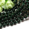 Купить Бусина округлая 6мм Авантюрин тёмно-зелёный имит. (камни) (НИТЬ) с доставкой по России