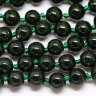 Купить Бусина округлая 6мм Авантюрин тёмно-зелёный имит. (камни) (НИТЬ) с доставкой по России