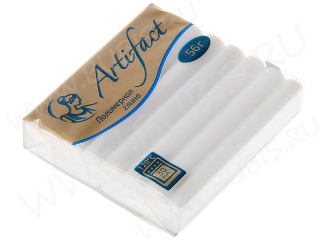 Полимерная глина Артефакт 400 нейтральный классический (полупрозрачный белый) 56г.