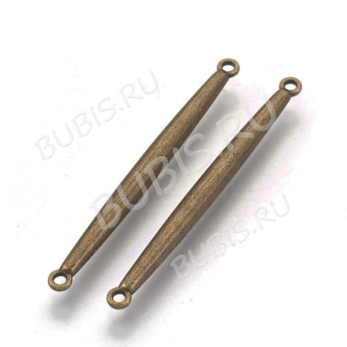 380 Коннектор палочка 40*2,8*3мм античная бронза (литьё)