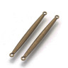 380 Коннектор палочка 40*2,8*3мм античная бронза (литьё) Купить 380 Коннектор палочка 40*2,8*3мм античная бронза (литьё) с доставкой по России