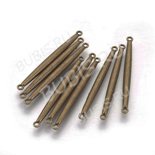 380 Коннектор палочка 40*2,8*3мм античная бронза (литьё)
