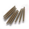 380 Коннектор палочка 40*2,8*3мм античная бронза (литьё) Купить 380 Коннектор палочка 40*2,8*3мм античная бронза (литьё) с доставкой по России