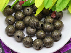 Бусина Шарик металлический &quot;сахарный&quot; 10мм античная бронза (Brass)