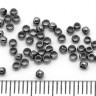 Купить Зажимные бусины 02 округлые 2*2*1,2мм чёрный никель (Brass) (2г. ок.160шт.) с доставкой по России