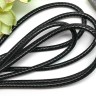 Купить Вощёный полиэстеровый шнур "корейский" 2мм черный (1м) с доставкой по России