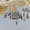 Зажимные бусины 01 трубочки 1,5-2мм цвет платины (Brass) (2г. ок.300шт.) Купить Зажимные бусины 01 трубочки 1,5-2мм цвет платины (Brass) (2г. ок.300шт.) с доставкой по России