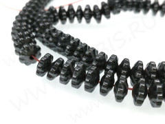 (СКИДКИ!!!) Бусина каменная Рондель 15 8*8*4мм Гематит (камни) (10шт.)