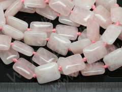 Бусина каменная Прямоугольник 07 подушечка 16*12*6мм Розовый кварц (камни)